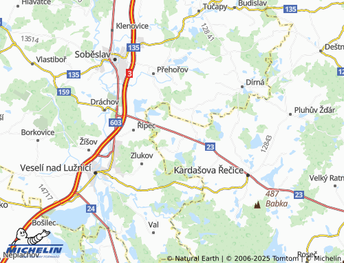 MICHELIN-Landkarte Doňov - ViaMichelin