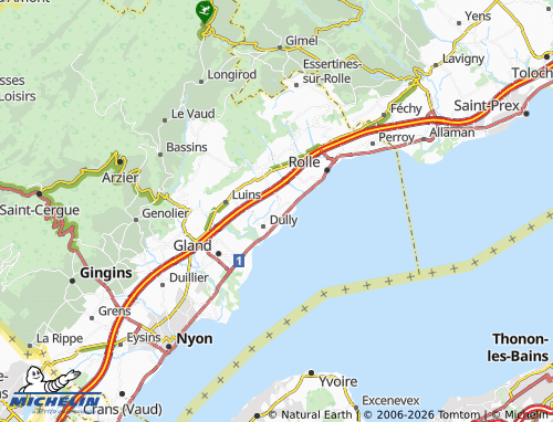 MICHELIN Bursinel map - ViaMichelin