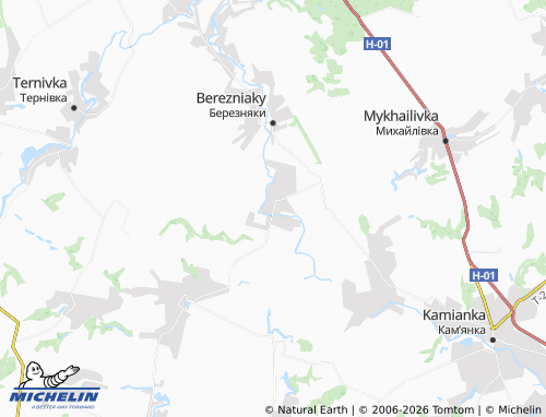 Mapa MICHELIN Raihorod - ViaMichelin