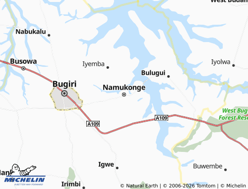 Carte MICHELIN Namukonge - ViaMichelin