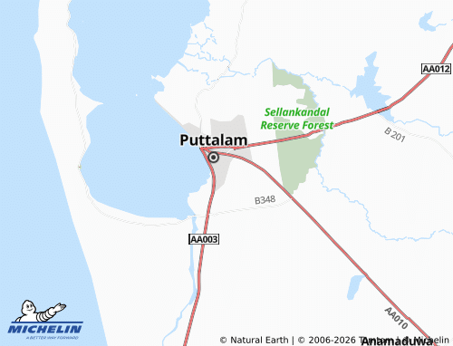Mappa MICHELIN Thiladiya - ViaMichelin