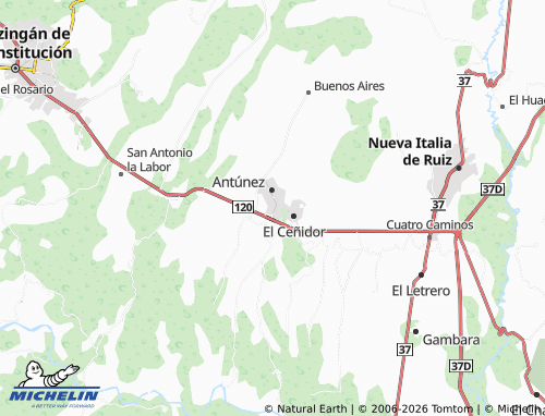Mapa MICHELIN Antúnez, Benito Juárez - ViaMichelin