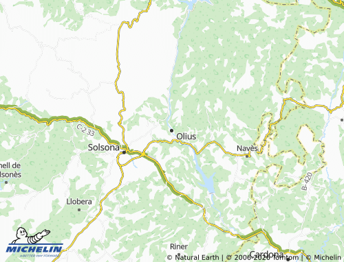 Mappa MICHELIN Olius - ViaMichelin