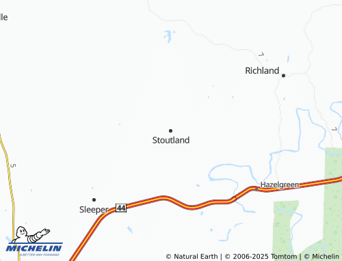 MICHELIN Stoutland map - ViaMichelin