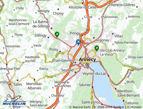 Carte MICHELIN Meythet - ViaMichelin