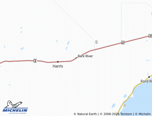 Mappa MICHELIN Bark River - ViaMichelin