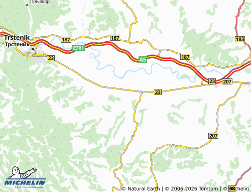 Mapa MICHELIN Stari Trstenik - ViaMichelin