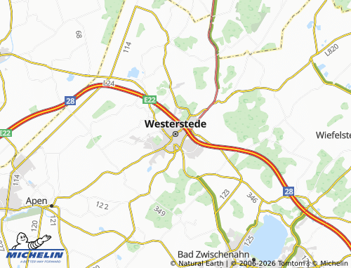 Mapa MICHELIN Westerstede - ViaMichelin