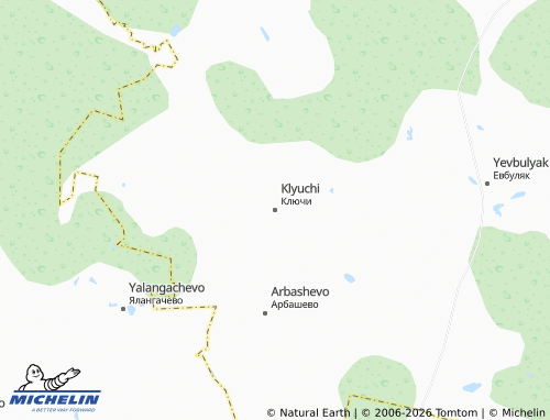 MICHELIN-Landkarte Klyuchi - ViaMichelin