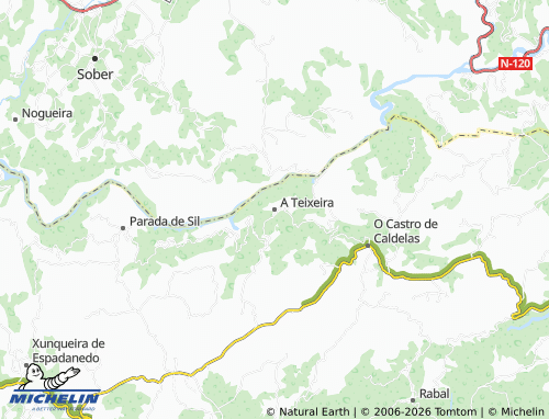 Carte MICHELIN A Teixeira - ViaMichelin