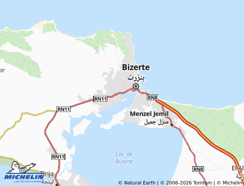 Mapa MICHELIN Binzart al-Janoubiyyah - ViaMichelin