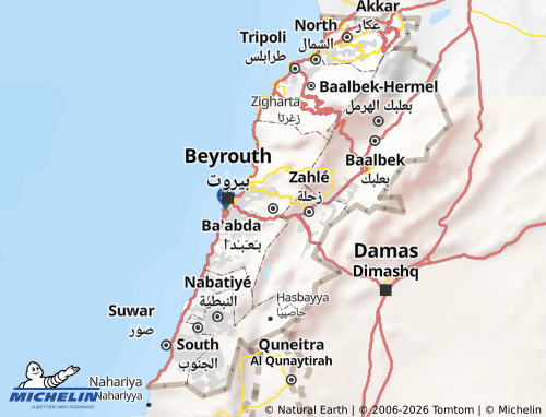 Carte MICHELIN Ba'abda - ViaMichelin
