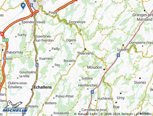 Carte MICHELIN Saint-Cierges - ViaMichelin