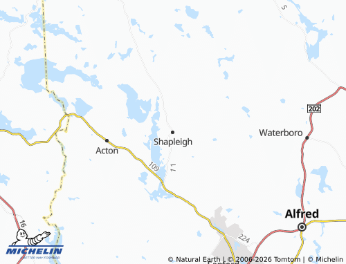 Carte MICHELIN Shapleigh - ViaMichelin