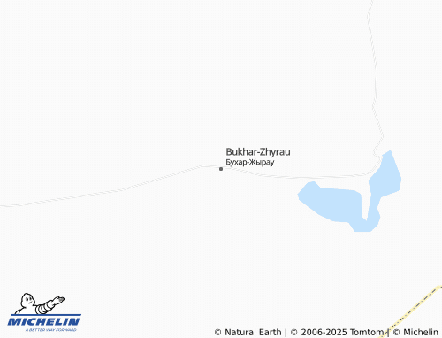 MICHELIN Bukhar-Zhyrau map - ViaMichelin