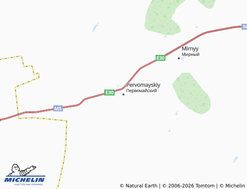 MICHELIN-Landkarte Pervomayskiy - ViaMichelin