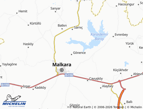 Mapa MICHELIN Gönence - ViaMichelin