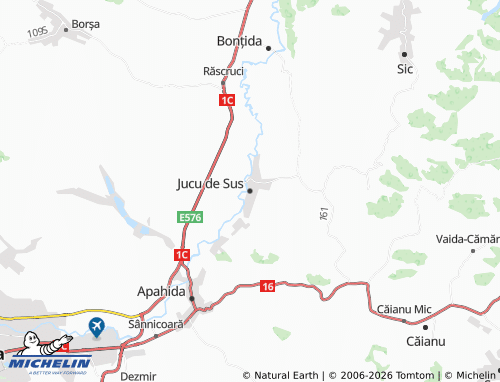 Mapa MICHELIN Jucu de Sus - ViaMichelin