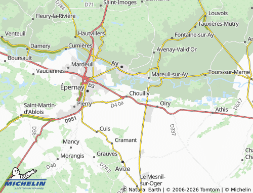Mapa MICHELIN Chouilly - ViaMichelin