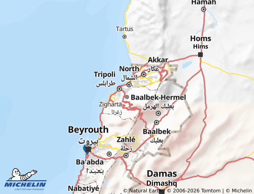 Carte MICHELIN Zigharta - ViaMichelin