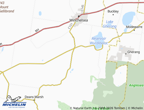 MICHELIN Winchelsea South map - ViaMichelin