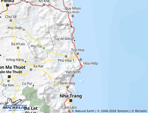 MICHELIN Phú Hòa map - ViaMichelin