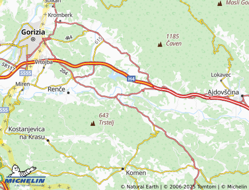 MICHELIN Zalošče map - ViaMichelin