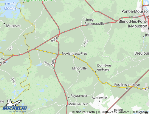 MICHELIN Noviant-aux-Prés map - ViaMichelin