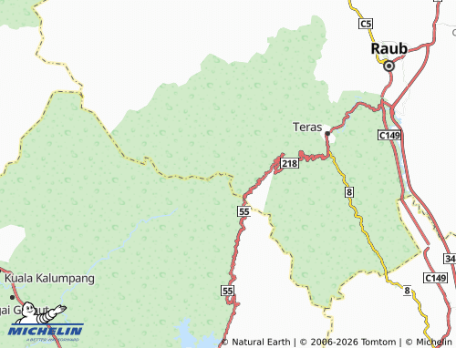 Mapa MICHELIN Bukit Fraser - ViaMichelin
