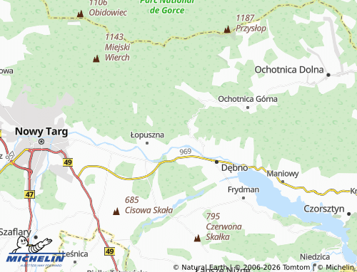 MICHELIN Knurów map - ViaMichelin