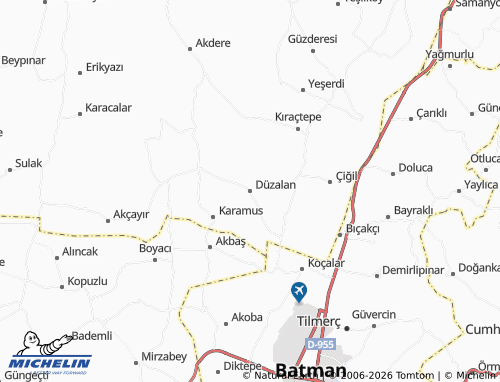MICHELIN Düzalan map - ViaMichelin