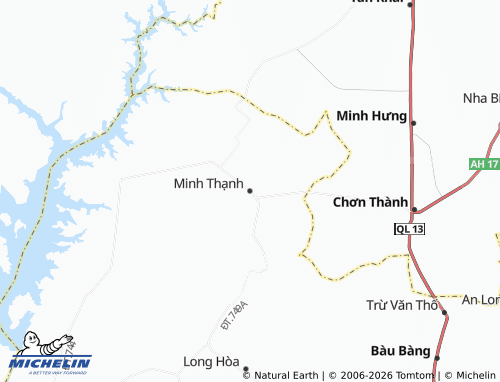 Mapa MICHELIN Minh Thạnh - ViaMichelin