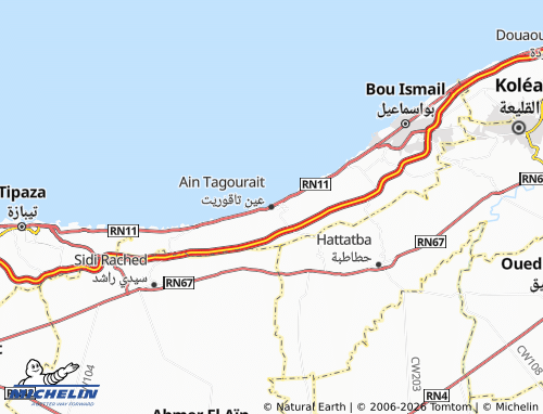 Mapa MICHELIN Ayn Taqoureet - ViaMichelin
