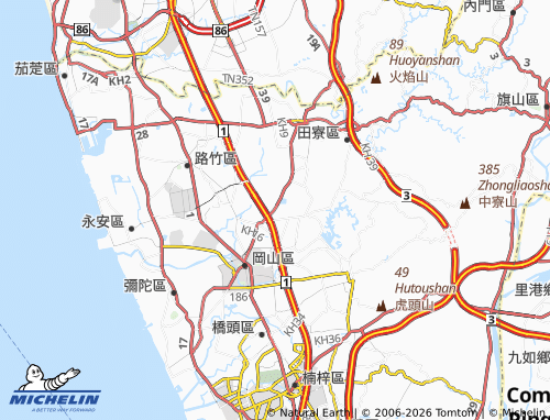 Mappa MICHELIN qian feng zi - ViaMichelin