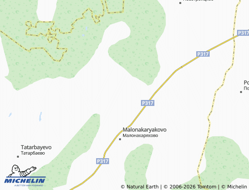 MICHELIN-Landkarte Ukozyash - ViaMichelin
