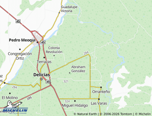 Kaart MICHELIN Morelos - ViaMichelin