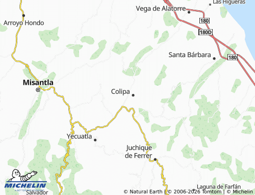 Mapa MICHELIN Totonacapan - ViaMichelin