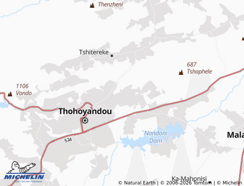 MICHELIN-Landkarte Tshabvuma - ViaMichelin