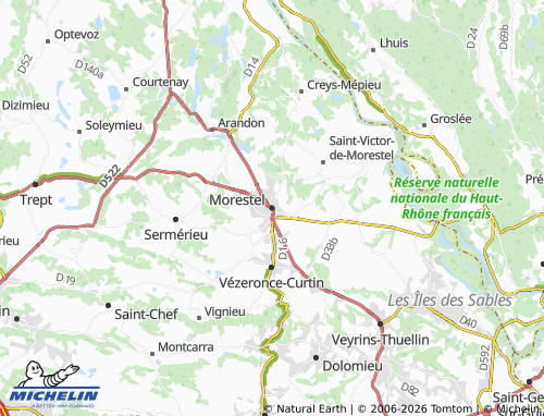 Mappa MICHELIN Morestel - ViaMichelin