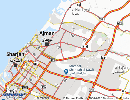 MICHELIN Mowaihat 1 map - ViaMichelin
