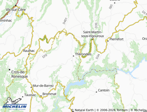 Mappa MICHELIN Thérondels - ViaMichelin