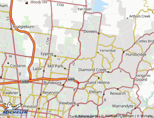 MICHELIN South Morang map - ViaMichelin