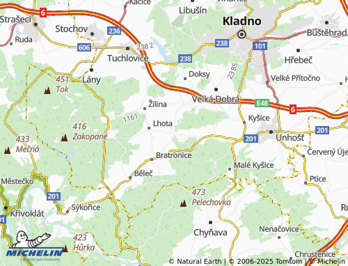 MICHELIN Dolní Bezděkov map - ViaMichelin