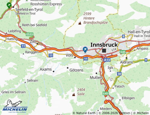 MICHELIN Völs map - ViaMichelin