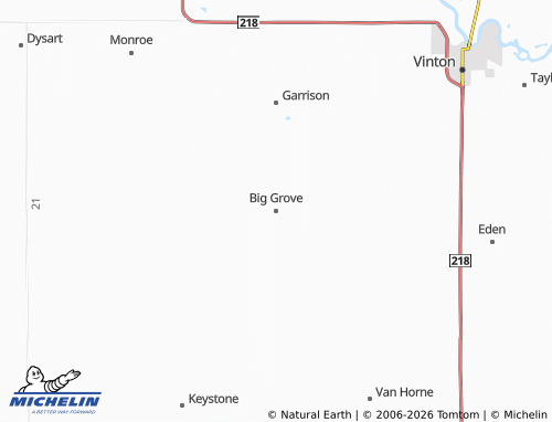 Kaart MICHELIN Big Grove - ViaMichelin