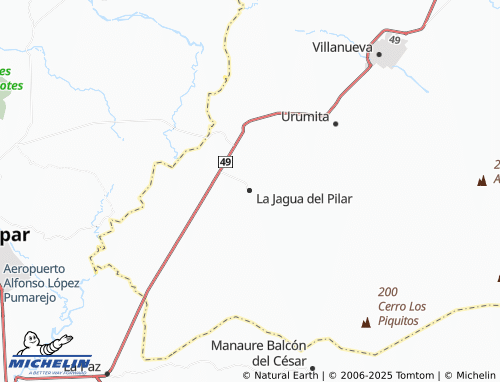 MICHELIN La Jagua del Pilar map - ViaMichelin