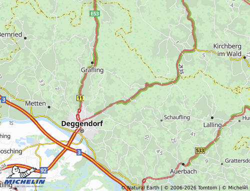 MICHELIN Tattenberg map - ViaMichelin