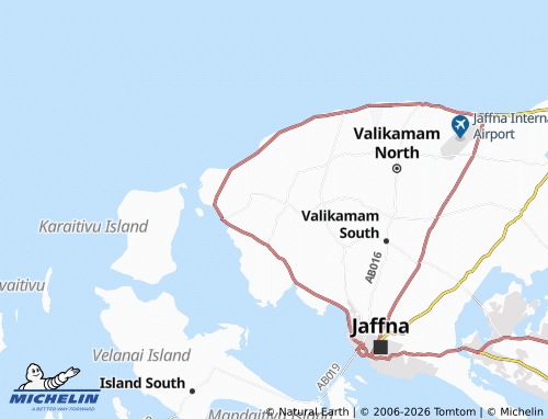 Mapa MICHELIN Vadducoddai North - ViaMichelin