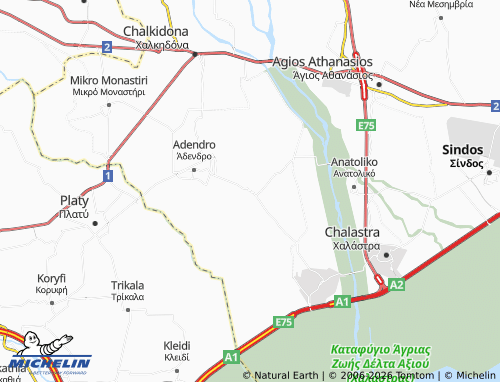 Mapa MICHELIN Vrachia - ViaMichelin