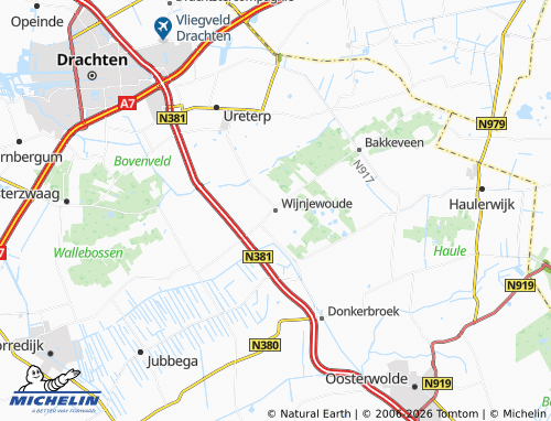 Carte MICHELIN Wijnjewoude - ViaMichelin